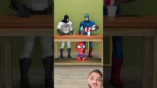 Spidey vs Batman vs Captain America  Spidey want more milk  Marvel Animation marvelmon marvel [upl. by Rochell]