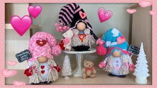 How to Make Adorable amp Easy Dollar Tree Valentine Girl Gnomes ❤️💐🌺 [upl. by Breh858]