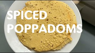 How To Make Spiced Poppadoms Restaurant Style [upl. by Aseen]