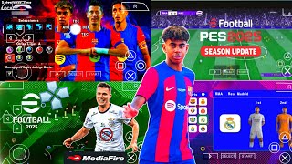 eFOOTBALL PES 2024 PPSSPP EUROPEU CÂMERA PS5 MEDIAFIRE 100 ATUALIZADO ANDROID 😱 LINKS DIRETO [upl. by Rowland691]