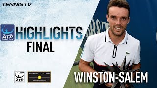 Highlights Bautista Agut Beats Dzumhur For 2017 WinstonSalem Open Title [upl. by Nagek]