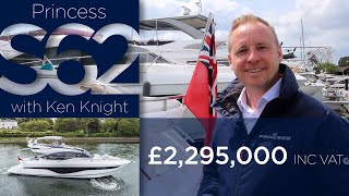 2022 Princess S62 Fizz  Yacht Tour and Walkthrough  Luxury Sport Flybridge Motor Yacht [upl. by Ahseniuq833]