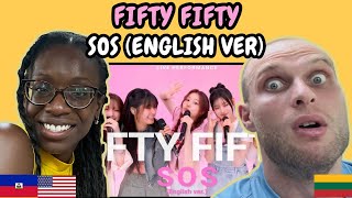 REACTION TO FIFTY FIFTY 피프티피프티  SOS English VerLive Performance at 82Live FIRST TIME HEARING [upl. by Ahsoj]