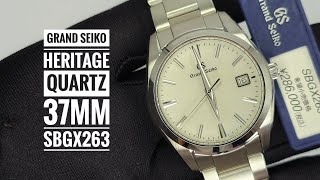 Grand Seiko Heritage Collection Quartz 37mm SBGX263 [upl. by Alleuqahs]