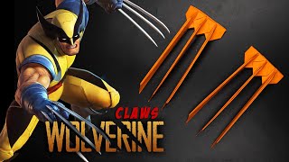 Origami Wolverine Claws  How to make paper Ninja Claws [upl. by Leff]