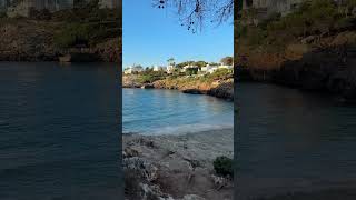 Ambient sounds of the beach Cala Esmeralda in Cala D’Or Mallorca Spain mallorca spain [upl. by Neisa]