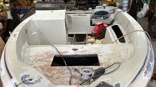 Bass Boat Rebuild￼ Foam an Fiberglass work Lessons learned an mistakes [upl. by Nellad]