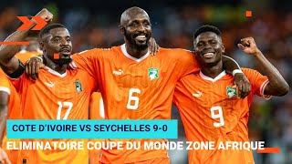 CIV VS SEYCHELLES 90 Eliminatoire Mondial 2026 la marée orange résumé de la rencontre avec les buts [upl. by Suneya544]