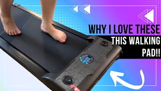 Review and Demo of Walking Pad Treadmill with Incline [upl. by Ydorb]