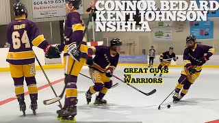 Connor Bedard Kent Johnson amp Great Guys vs Warriors NSIHLA DIV 1 roller hockey [upl. by Kravits948]