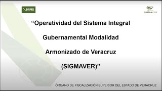 Operatividad SIGMAVER Entes Municipales [upl. by Brina700]