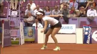 Tsvetana Pironkova Hustles For Brussels Open Hot Shot [upl. by Nappy192]