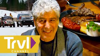 Reindeer AllWays amp Mirror Ice Racing  Anthony Bourdain No Reservations  Travel Channel [upl. by Hagan]