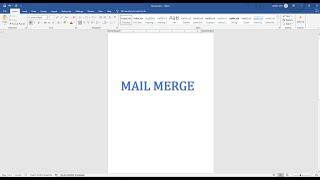 MAIL MERGE [upl. by Eisiam]