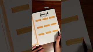 October bullet journal setup 🧡 hope we all have a good month bulletjournal bujo habittracker [upl. by Alarise702]