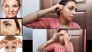 Eye Forehead and Smile Wrinkles Face Massage  AntiAgeing Lifting Facial Massage BY RICHA KUMARI [upl. by Alius124]