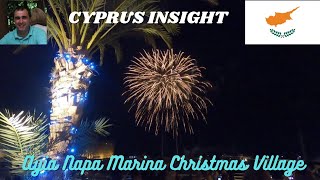 Ayia Napa Marina Cyprus  Christmas Village Opening Ceremony [upl. by Ennagrom]