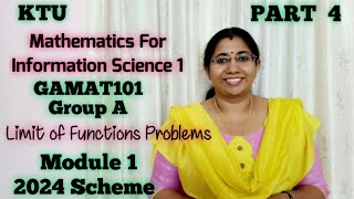 Limit of FunctionsMathematics for Information Science1GAMAT101 GroupASem1 2024  KTU Math Part4 [upl. by Jump403]