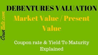 Debentures Valuation  Calculating Market Value PV of Debentures [upl. by Hayimas]