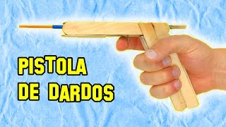 Cómo Hacer Una Pistola de Dardos  How To Make A Gun Darts [upl. by Izogn]