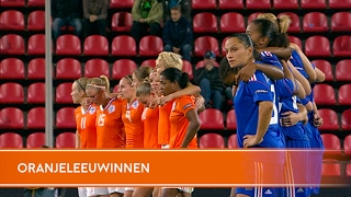 Highlights Penaltyserie OranjeLeeuwinnen Frankrijk 03092009 [upl. by Enylecoj]