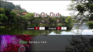 In or Out  Sandara Park Karaoke Version [upl. by Ileek]