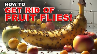 How to get rid of Fruit Flies Easy DIY Method [upl. by Lontson]