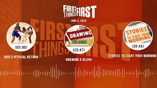 NBAs return Drawing A Blank Stories to Start Your Morning 6520  FIRST THINGS FIRST Podcast [upl. by Griselda]