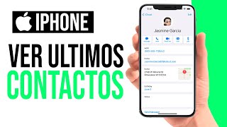 Como ver CONTACTOS AGENDADOS RECIENTEMENTE en iPhone [upl. by Studdard90]