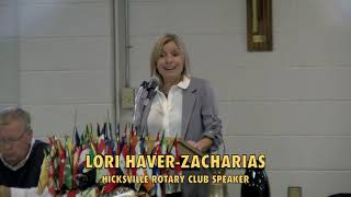 Lori Zacharias Presentation  Hicksville Rotary Club [upl. by Ajroj]