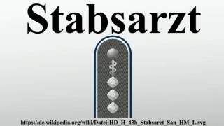 Stabsarzt [upl. by Anertal]