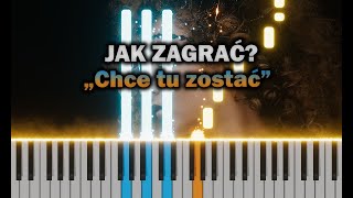 Farba  Chce tu zostać 🎹 Piano Tutorial  Nuty 🔥 [upl. by Nagard]