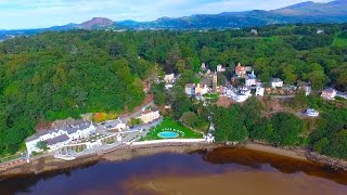 Portmeirion  Stock Footage  Aerial Drone 4K Footage  Wales Tourism [upl. by Spalding852]