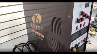 LOTOS TIG200ACDC 200A ACDC Aluminum Tig Welder with DC StickArc Welder Inverter with Foot Unboxing [upl. by Hoenack]