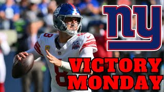 Victory Monday Feels GREAT  New York Giants Improve to 23 [upl. by Eelyme2]