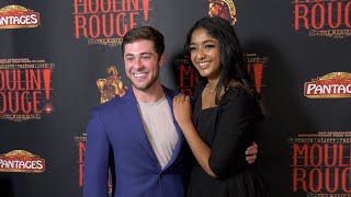 Jaren Lewison and Maitreyi Ramakrishnan quotMoulin Rouge The Musicalquot Opening Night Red Carpet in LA [upl. by Baron]