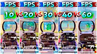 10FPS vs 20FPS vs 30FPS vs 40FPS vs 60FPS  BGMI  PUBG MOBILE  Does FPS Matter [upl. by Mayeda]