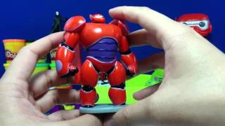 Surprise Egg Play Doh GIANT ARMOR BAYMAX  Big Hero 6 Toys Mashems Shopkins Pokemon 47 [upl. by Scrogan]