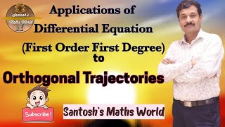 Orthogonal Trajectories Applications of Differential EquationsFirst order First Degree [upl. by Haeel800]