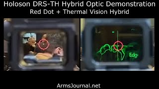 Holosun Red Dot Thermal Hybrid Optic Demo DRS TH  IWA 2023 [upl. by Sampson133]