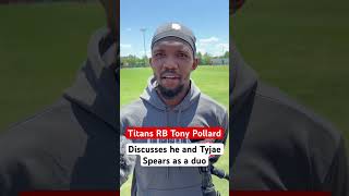 Titans RB Tony Pollard discusses his duo with Tyjae Spears in the backfield [upl. by Seys44]