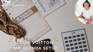 Louis Vuitton MM Agenda Set Up 2022 LV Planner [upl. by Freeland259]