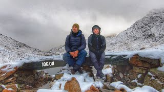 Hiking up Snowdon via the Miners Track  winter [upl. by Acebber913]