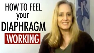 Teach Yourself How to Feel Your Diaphragm Working  Breathing for Singing [upl. by Ellenyl]