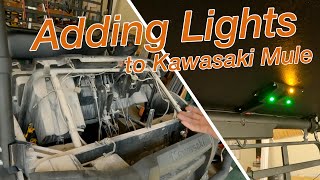 Removing the hood on Kawasaki Mule SX  Adding Accessory Lights 40 [upl. by Julio]