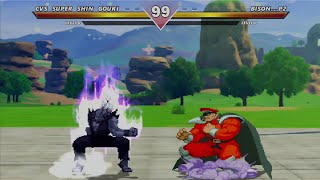 SUPER SHIN GOUKI Akuma VS BISON  MUGEN FIGHT [upl. by Matthiew]