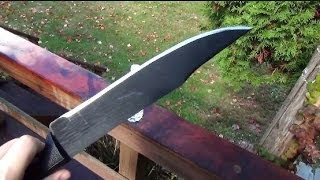 New Cold Steel Bowie Machete vs Bottle Doom Cam [upl. by Anne-Marie]