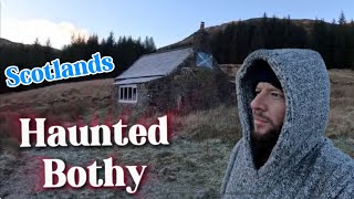 Sleeping overnight in a Haunted Scottish Bothy amp We weren’t ALONE [upl. by Ellswerth]