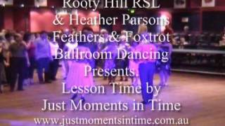 Feathers amp Foxtrot Ballroom dancing Lesson Timeflv [upl. by Ettezyl]