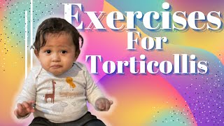 Exercises for Torticollis Stretches for torticollis Baby with Right tightness [upl. by Annaeoj312]